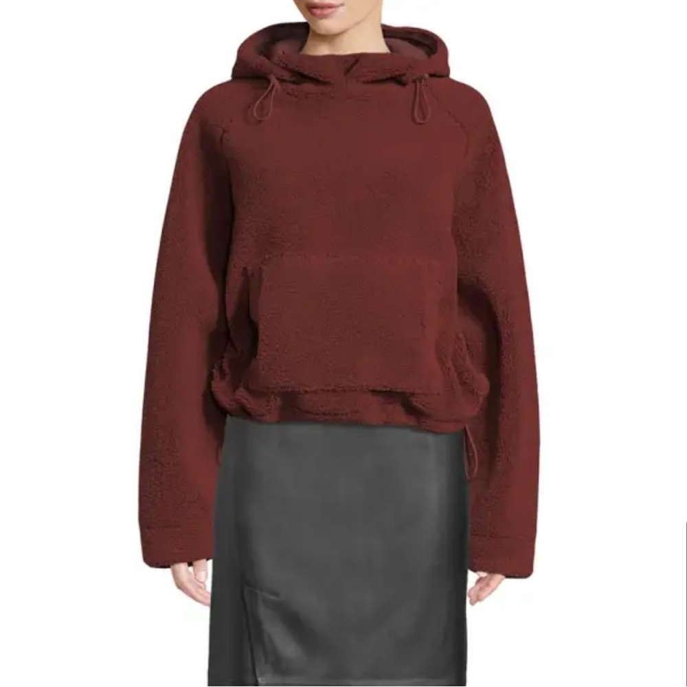 VINCE Cozy Drawstring Pullover Hoodie Sweatshirt